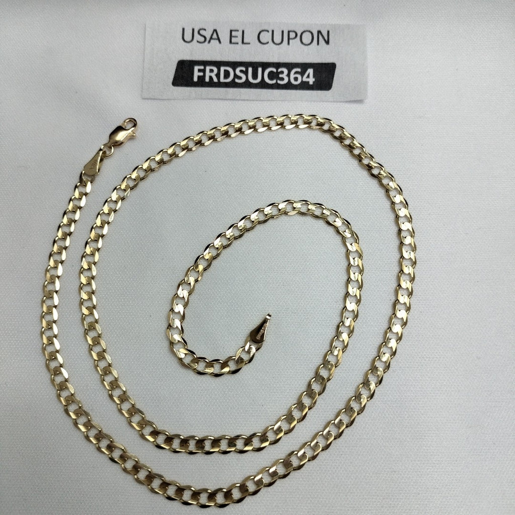 CADENA BARBADA 14K 55 CM 12.5 GR (NUEVO)