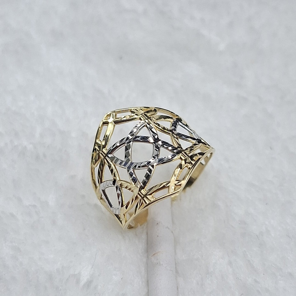 ANILLOS CON ESTRELLA CELTA 14K TALLA 7.5 2.2 GR (NUEVO)