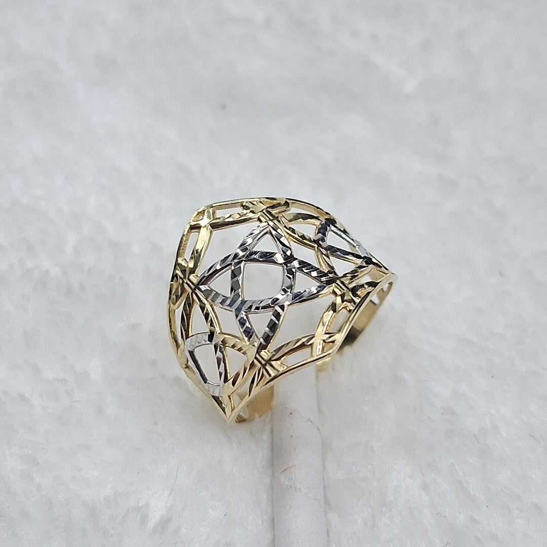 ANILLOS CON ESTRELLA CELTA 14K TALLA 7.5 2.2 GR (NUEVO)