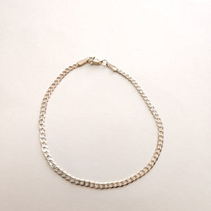 PULSERA TEJIDO BARBADA 14K 18 CM 2.1 GR (NUEVO)