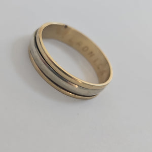 ARGOLLA ORO COMBINADO 14 K 4,90 GRMS (SEMINUEVO)