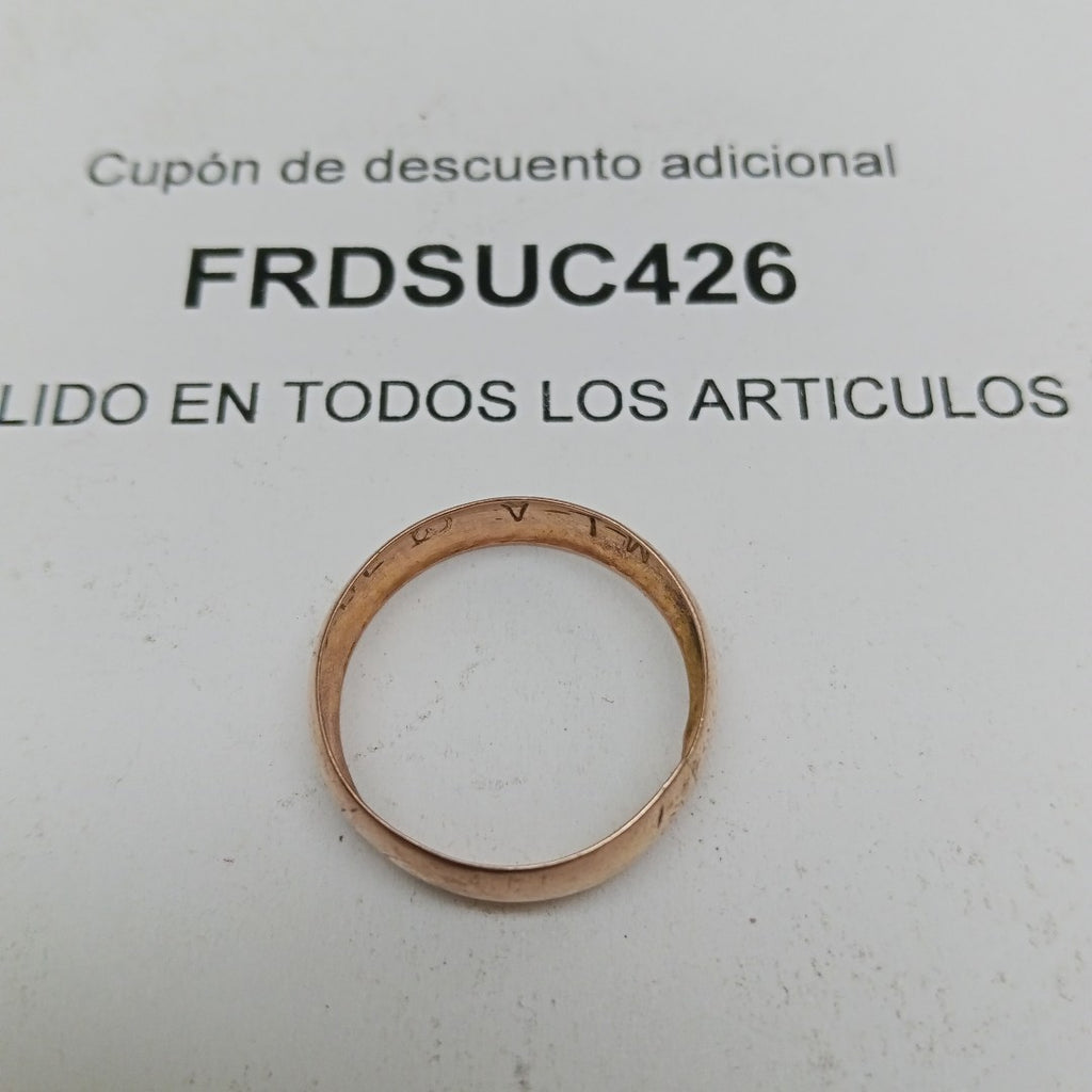 ARGOLLA ORO 10 K 1.4 GRMS (SEMINUEVO)