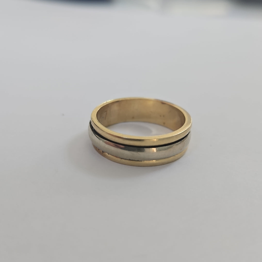 ARGOLLA ORO COMBINADO 14 K 5,20 GRMS (SEMINUEVO)