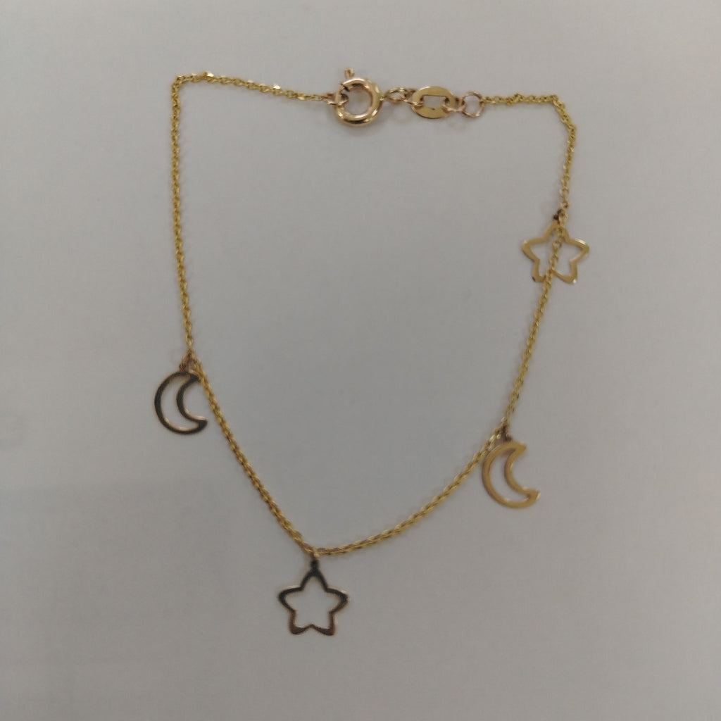 PULSERA ESPECIAL DIJES 10K 18 CM 0.9 GR (NUEVO)