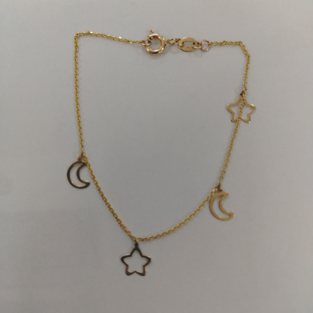 PULSERA ESPECIAL DIJES 10K 18 CM 0.9 GR (NUEVO)