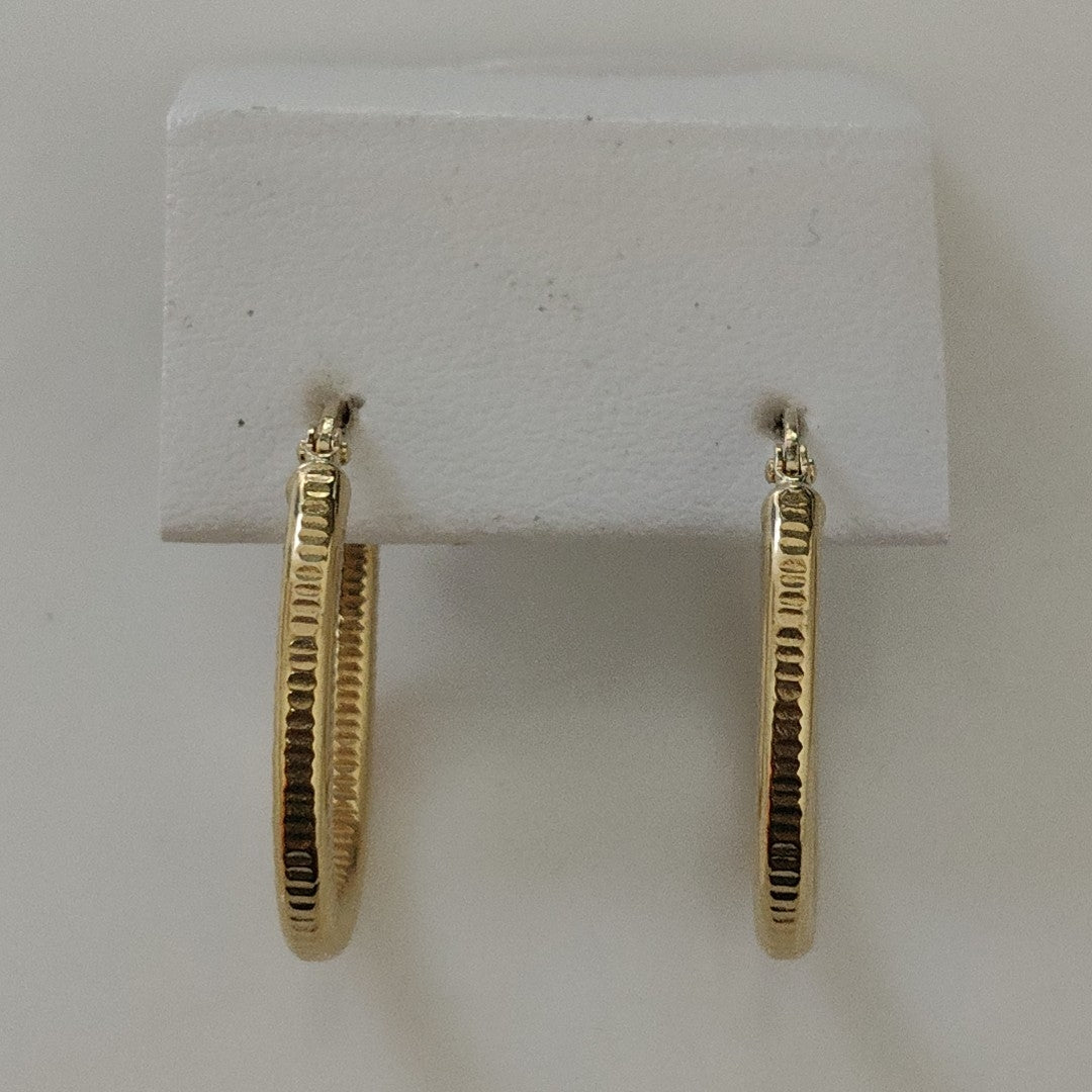 ARRACADAS PAR ORO 14 K 1.5 GRMS (SEMINUEVO)