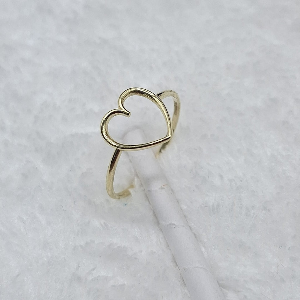 ANILLOS ANILLITO FIG CORAZON 10K TALLA 9 0.9 GR (NUEVO)