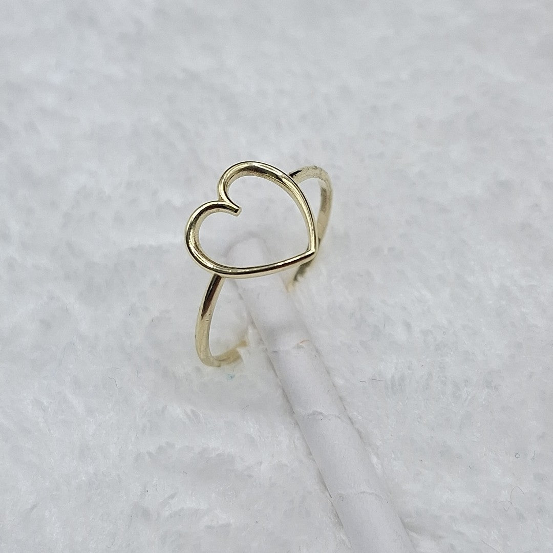 ANILLOS ANILLITO FIG CORAZON 10K TALLA 9 0.9 GR (NUEVO)