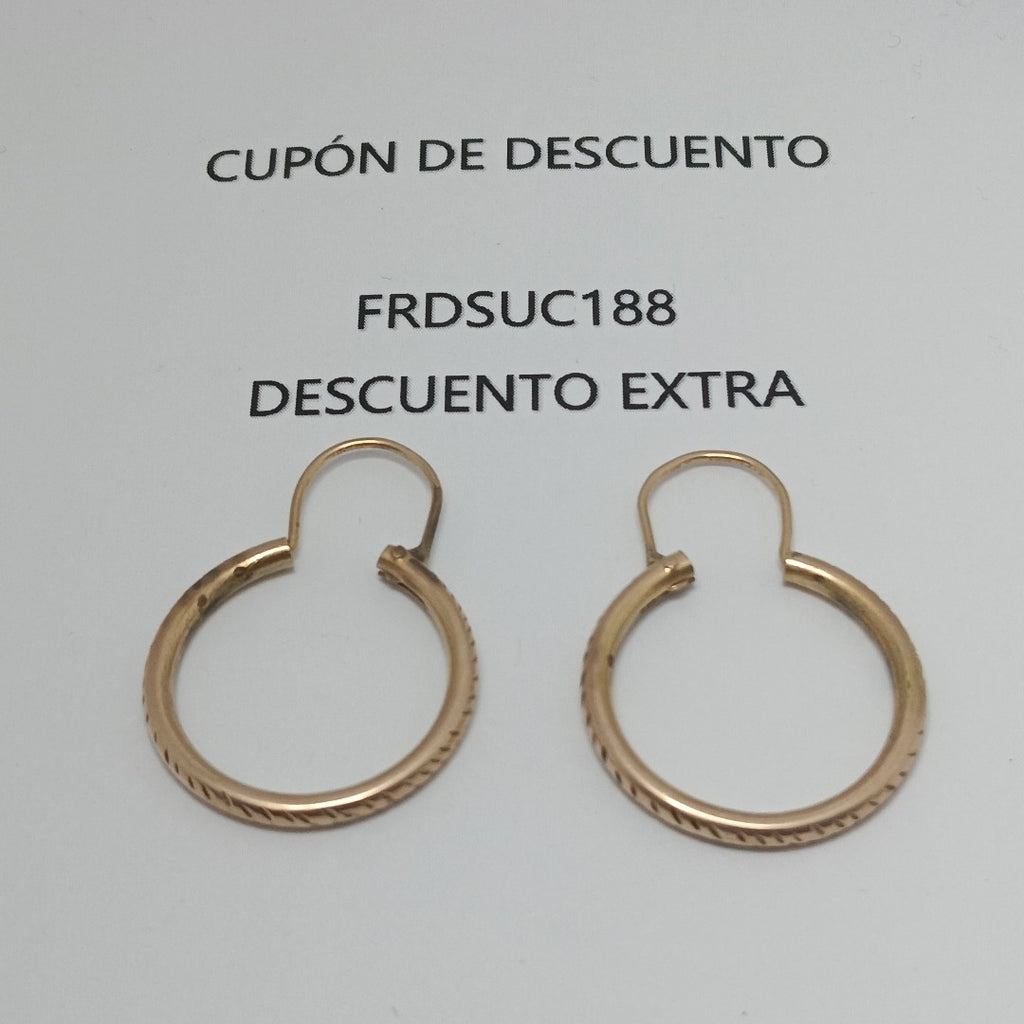 ARRACADAS PAR ORO 8 K 4.4 GRMS (SEMINUEVO)