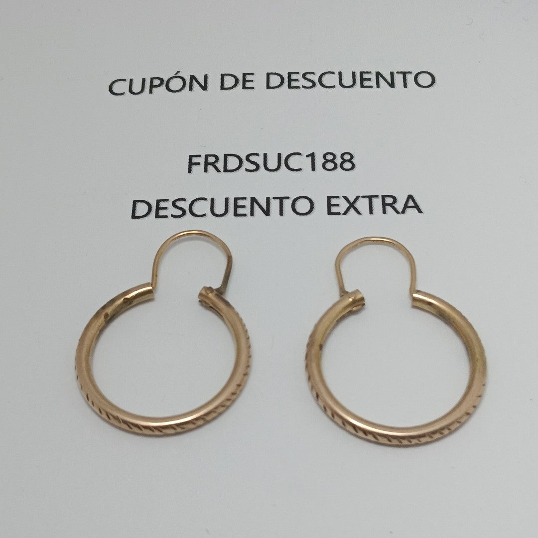 ARRACADAS PAR ORO 8 K 4.4 GRMS (SEMINUEVO)