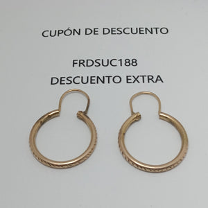 ARRACADAS PAR ORO 8 K 4.4 GRMS (SEMINUEVO)