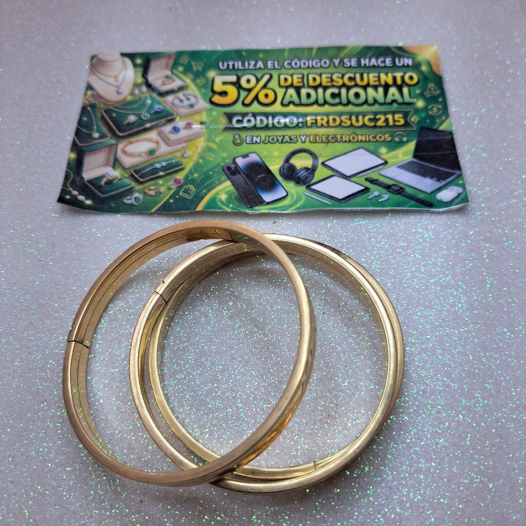 PULSERA RIGIDA ORO 10 K 25.6 GRMS (SEMINUEVO)