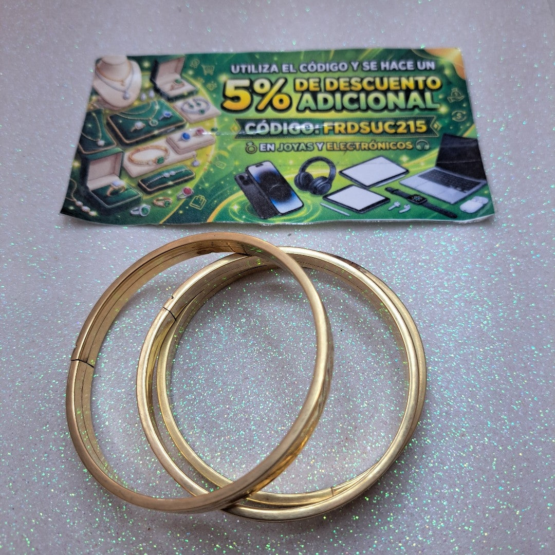 PULSERA RIGIDA ORO 10 K 25.6 GRMS (SEMINUEVO)