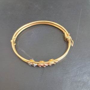 PULSERA RIGIDA ORO 14 K 7.8 GRMS (SEMINUEVO)