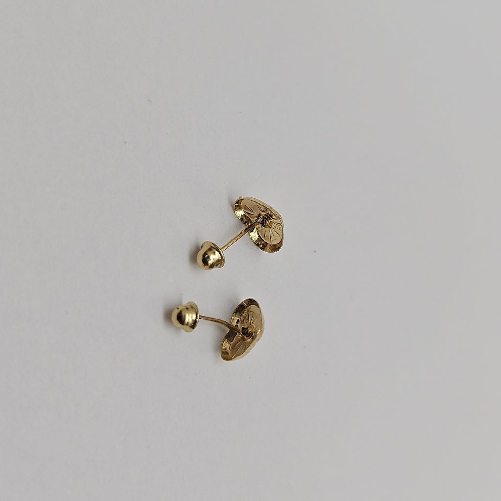 BROQUELES BROQUEL FIG CORAZON C CIRCONIA 14K 0.2603 GR (NUEVO)