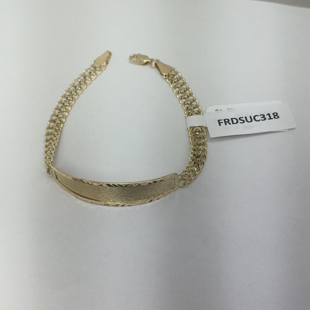 PULSERA ESCLAVA CHINO 14K 21 CM 9.8 GR (NUEVO)