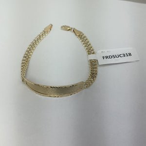 PULSERA ESCLAVA CHINO 14K 21 CM 9.8 GR (NUEVO)