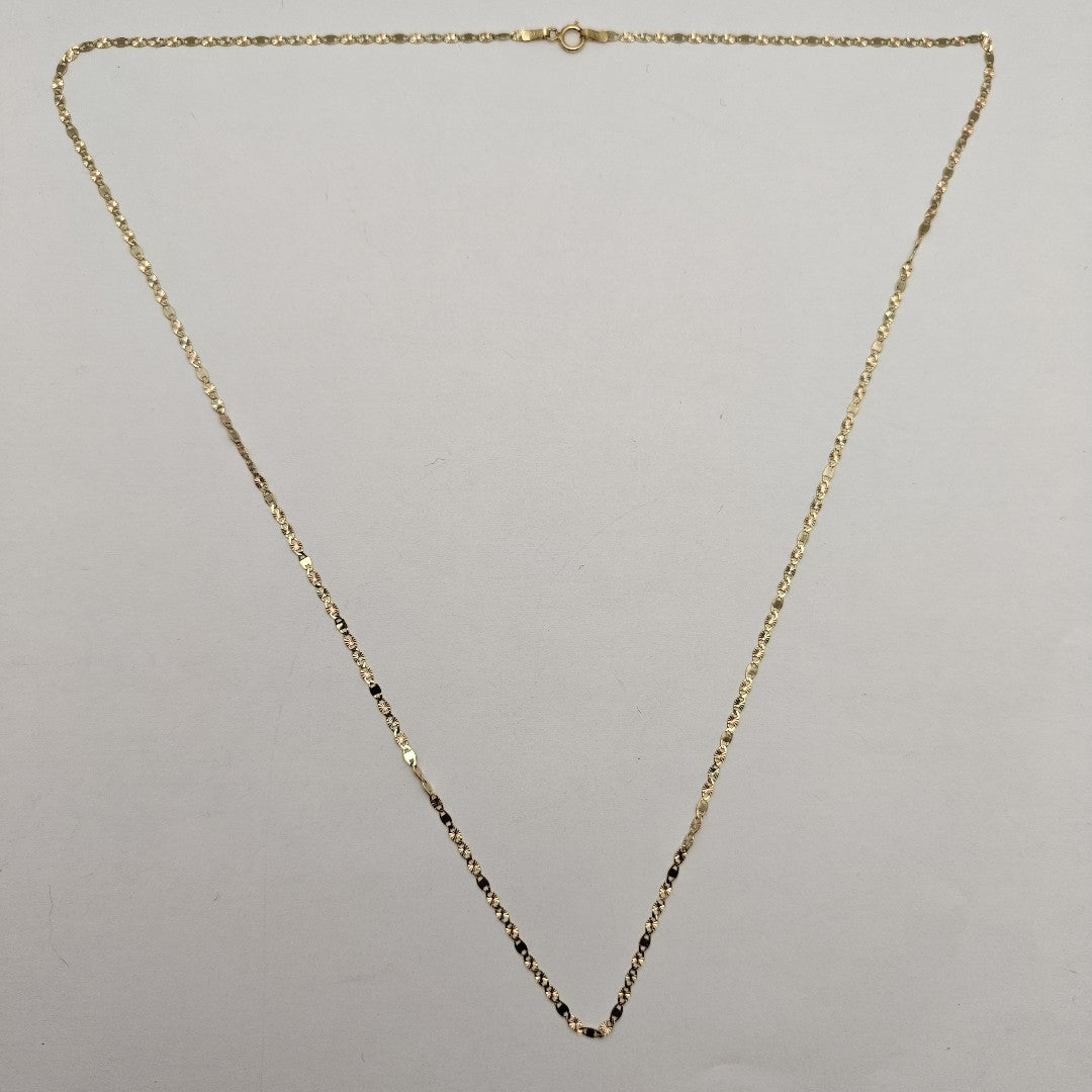 CADENA ORO COMBINADO 14 K 1,40 GRMS (SEMINUEVO)