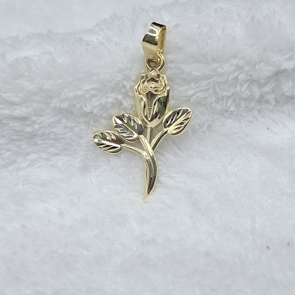 DIJE ROSA 10K 1.4 GR (NUEVO)