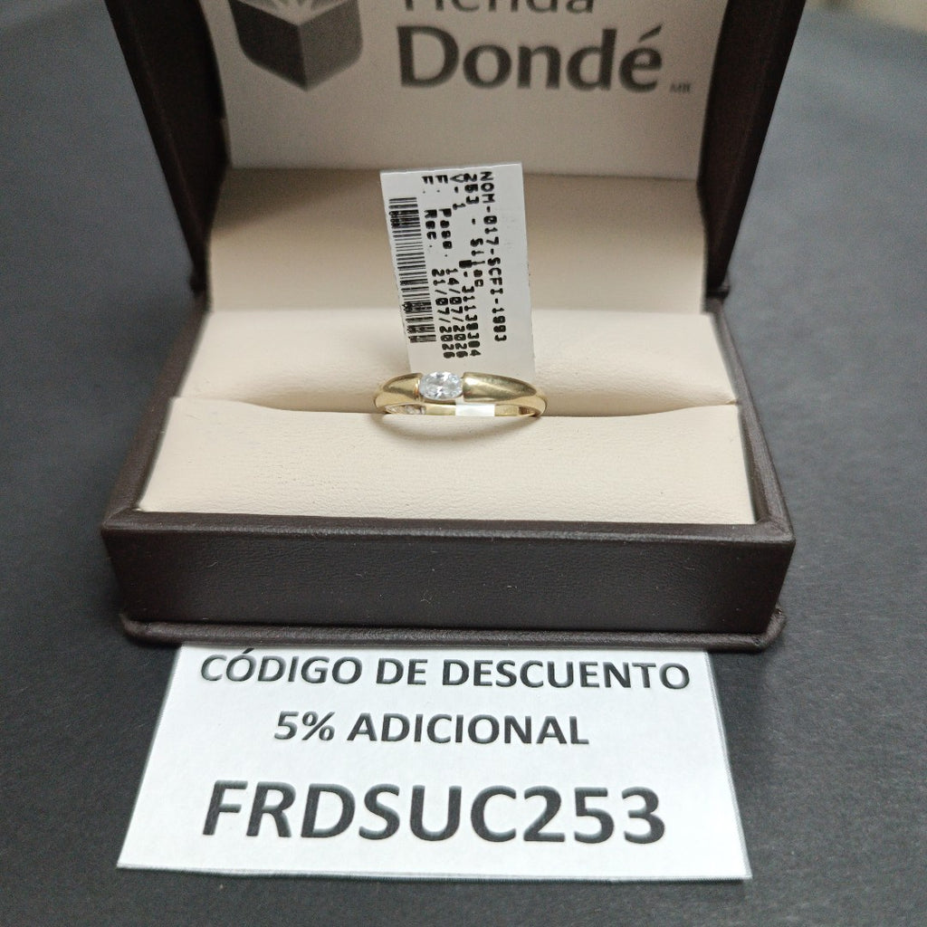 SOLITARIO ORO 10 K 1.7 GRMS (SEMINUEVO)