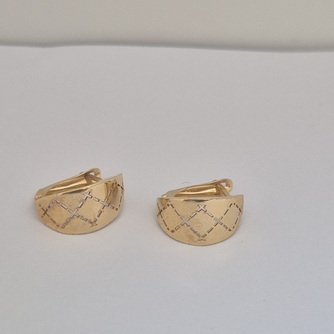 ARETES PAR ORO 14 K 2.2 GRMS (SEMINUEVO)