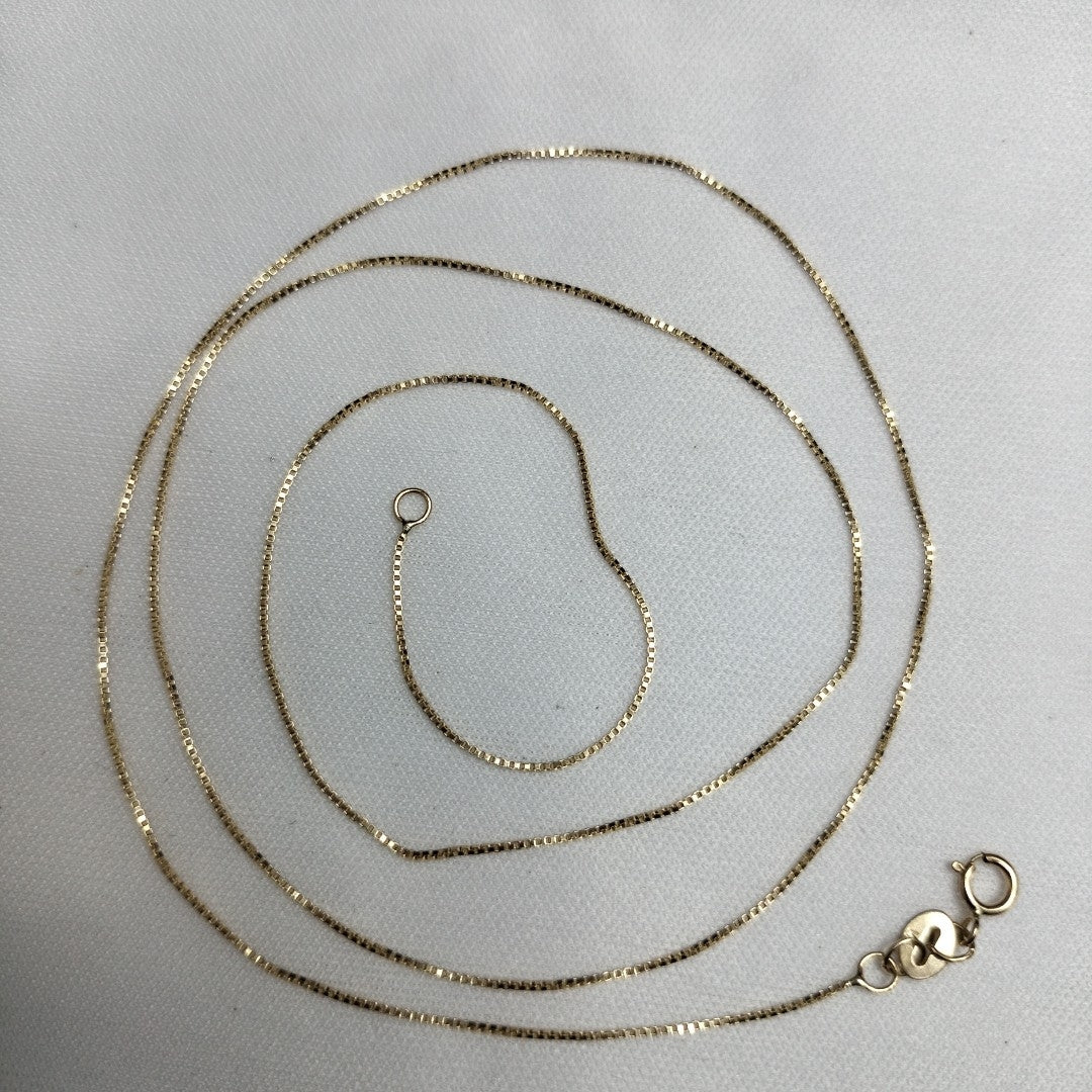 CADENA VENECIANO 14K 55 CM 1.7 GR (NUEVO)