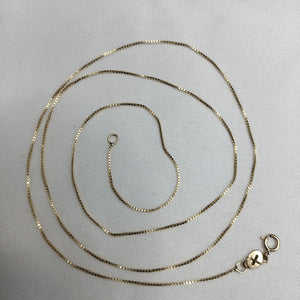 CADENA VENECIANO 14K 55 CM 1.7 GR (NUEVO)
