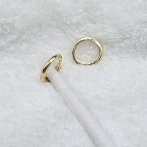 ARETES ARRACADAS LISAS 10K 1.1 GR (NUEVO)
