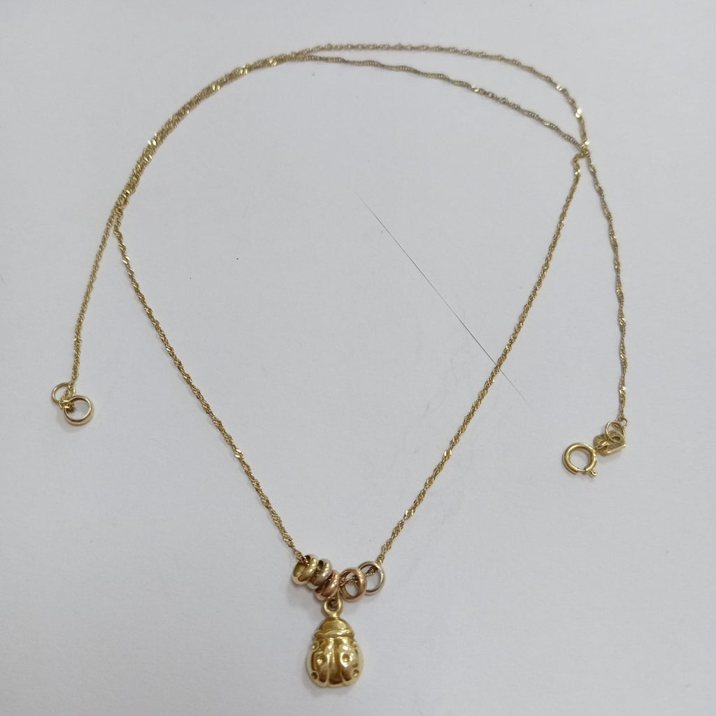 CADENA, DIJE ORO 14 K 1.4 GRMS (SEMINUEVO)