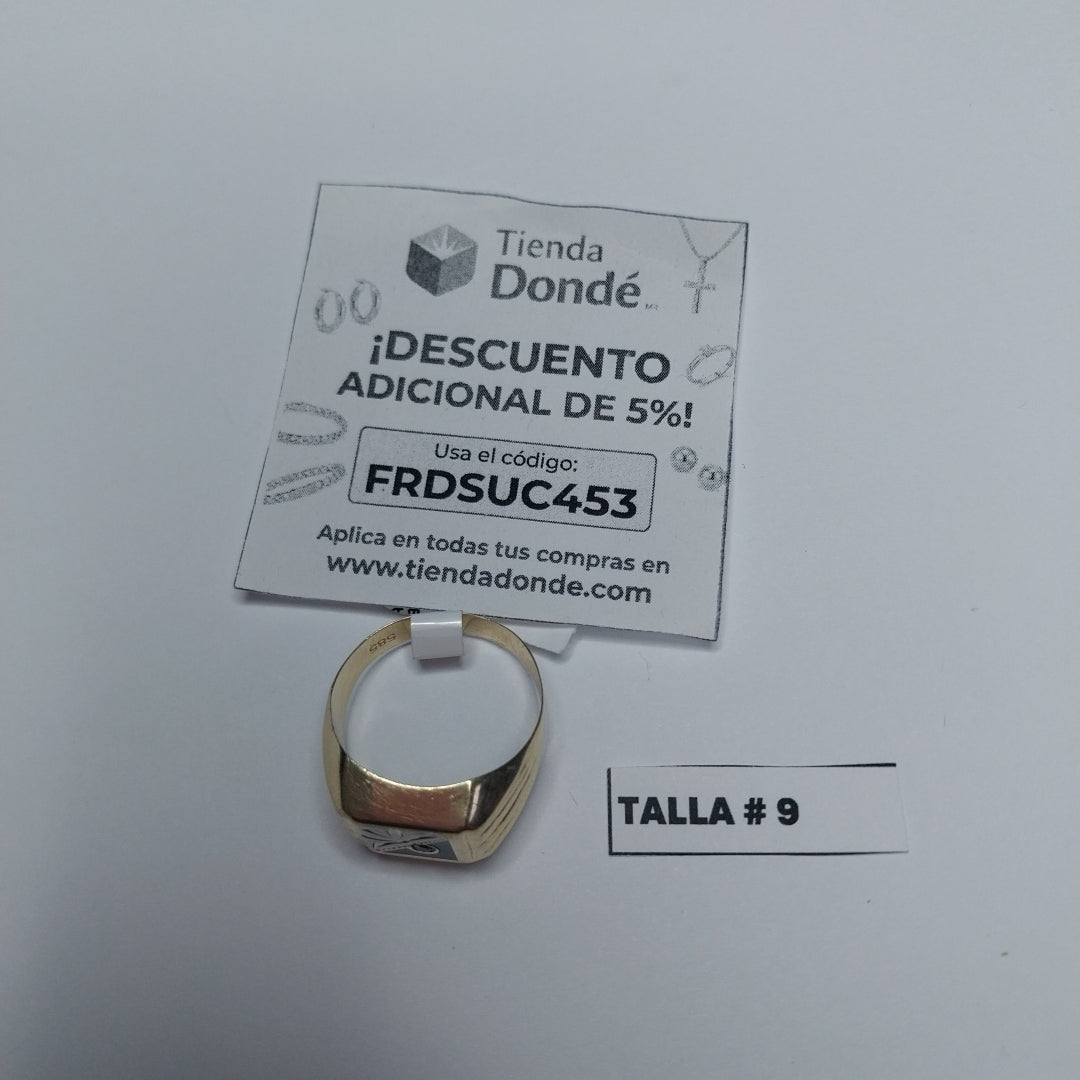 ANILLO ORO 14 K 3.9 GRMS (SEMINUEVO)