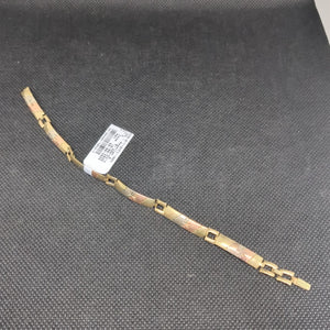 PULSERA ORO, ORO COMBINADO 10 K 5.9 GRMS (SEMINUEVO)