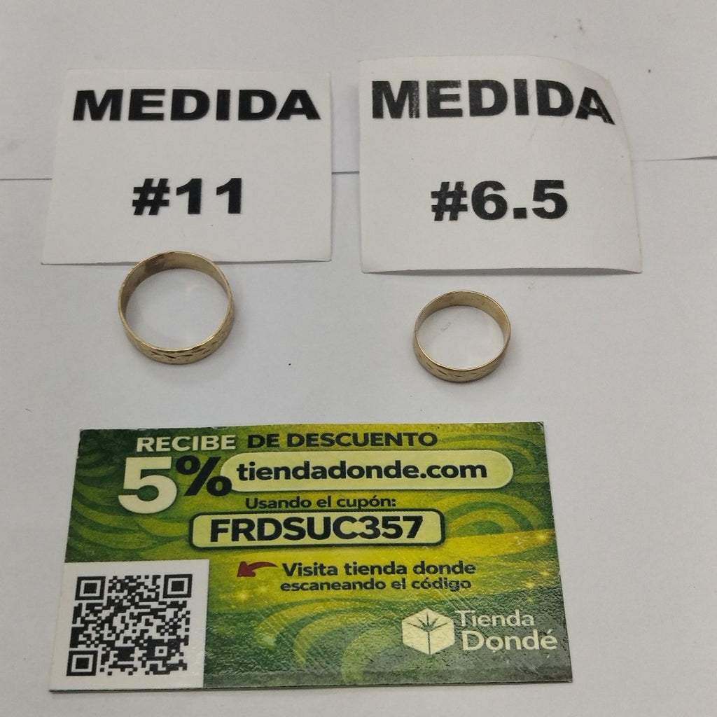 ARGOLLA ORO 10 K 5.7 GRMS (SEMINUEVO)