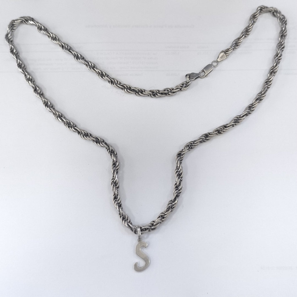 CADENA,DIJE PLATA 55,90 GRMS (SEMINUEVO)