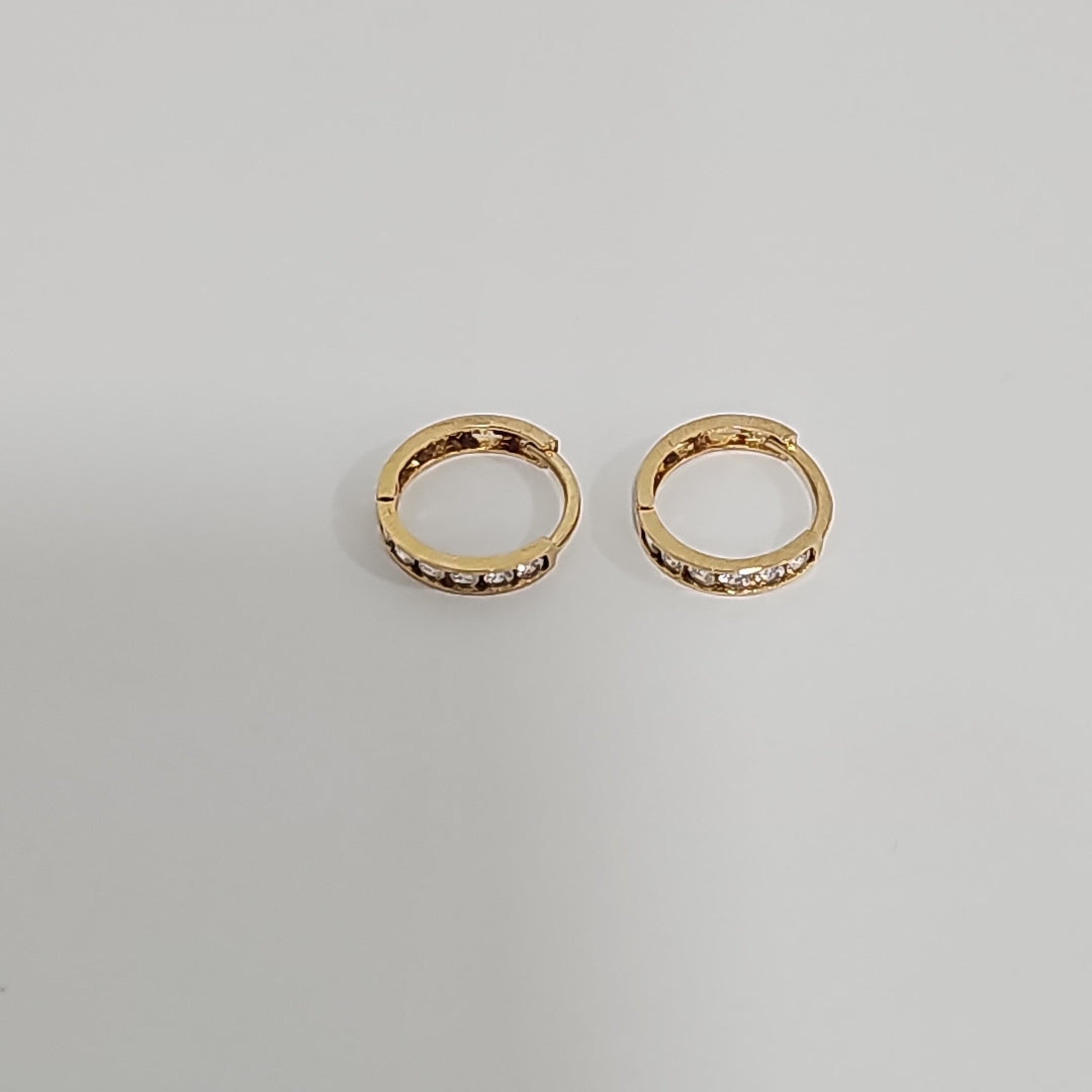 ARRACADAS PAR ORO 14 K 1,10 GRMS (SEMINUEVO)