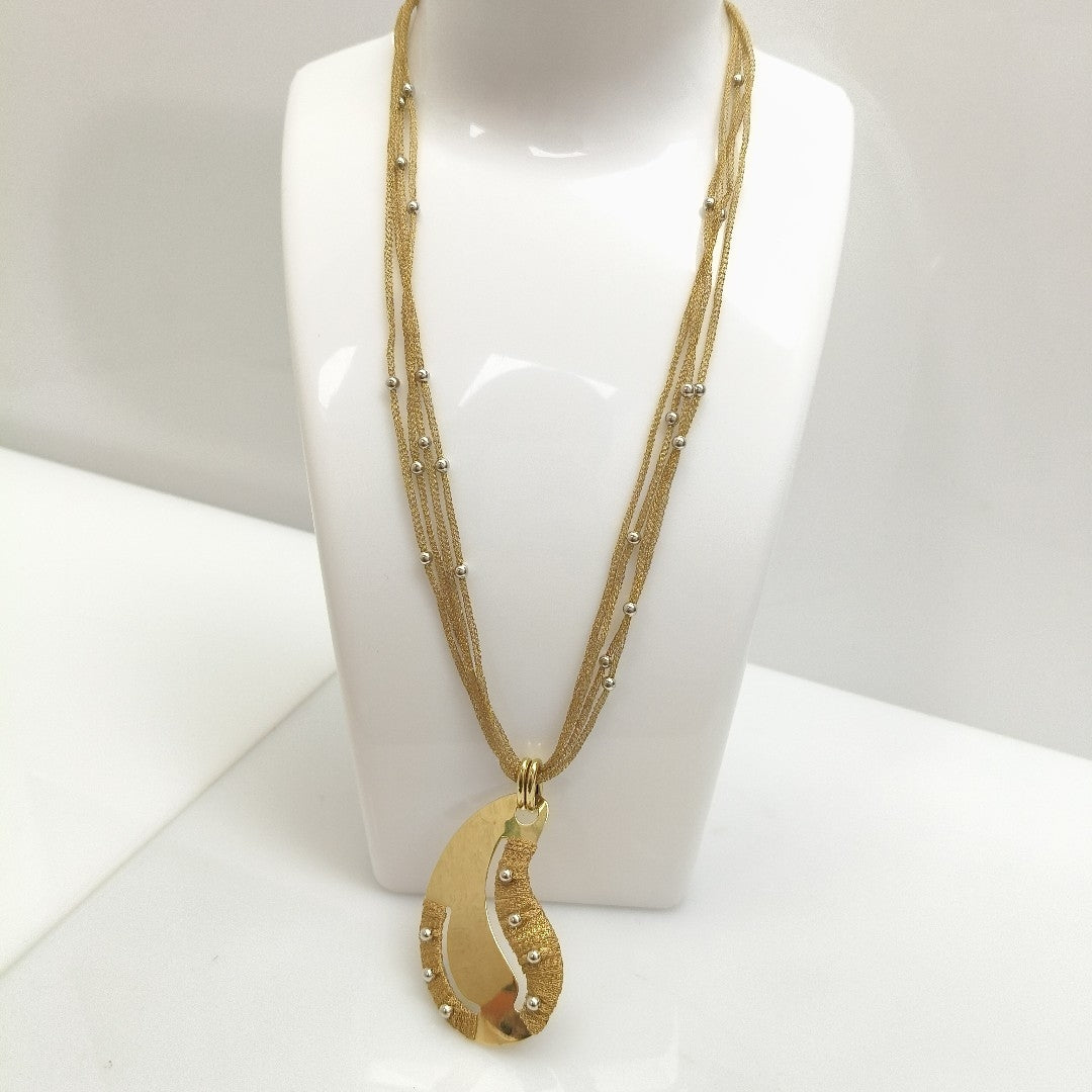 GARGANTILLA ORO COMBINADO 14 K 13,60 GRMS (SEMINUEVO)