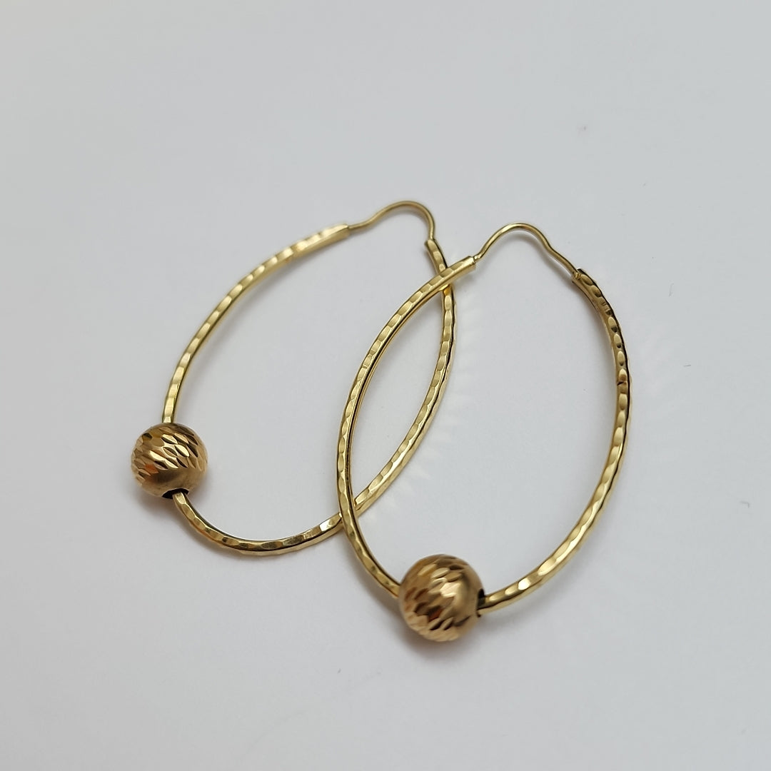 ARRACADAS PAR ORO 14 K 2.6 GRMS (SEMINUEVO)