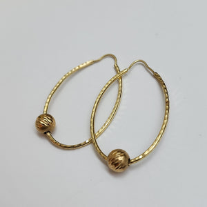 ARRACADAS PAR ORO 14 K 2.6 GRMS (SEMINUEVO)