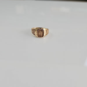 ANILLO DE GRADUACIÓN ORO 10 K 1.7 GRMS (SEMINUEVO)