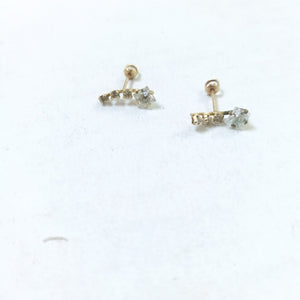 BROQUELES PAR ORO 14 K 0.9 GRMS (SEMINUEVO)