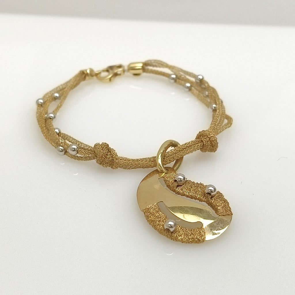 PULSERA ORO COMBINADO 14 K 7,00 GRMS (SEMINUEVO)