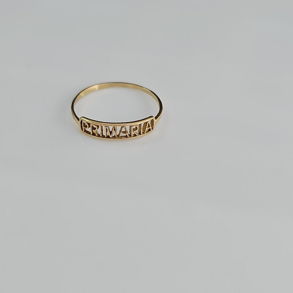ANILLO DE GRADUACIÓN ORO 10 K 0,90 GRMS (SEMINUEVO)