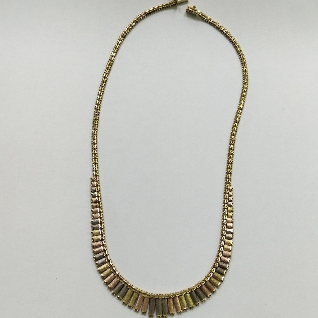 GARGANTILLA ORO, ORO COMBINADO 14 K 23.8 GRMS (SEMINUEVO)
