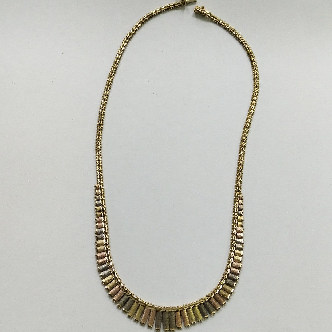 GARGANTILLA ORO, ORO COMBINADO 14 K 23.8 GRMS (SEMINUEVO)
