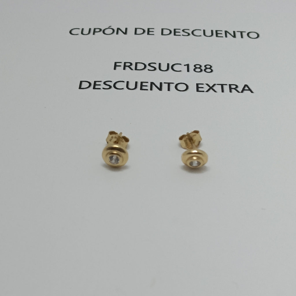 BROQUELES ORO 14K 1.2 (NUEVO)