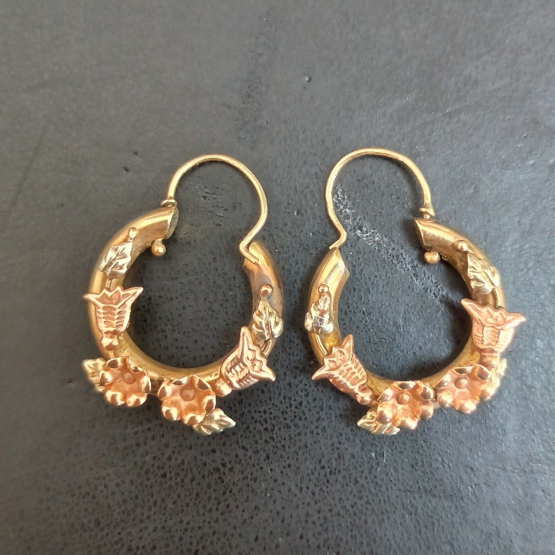 ARRACADAS PAR ORO 10 K 3,60 GRMS (SEMINUEVO)