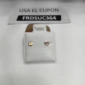 BROQUELES BROQUEL FIG TAPON REDONDO 14K 0.1408 GR (NUEVO)