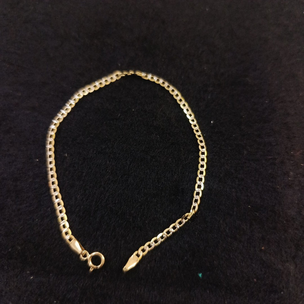 PULSERAS DAMA BARBADA DIAMANTADA ORO 14K 1.6 (NUEVO)