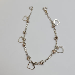 PULSERA TEJIDO ESPECIAL PLATA .925 18 CM 2.7 GR (NUEVO)