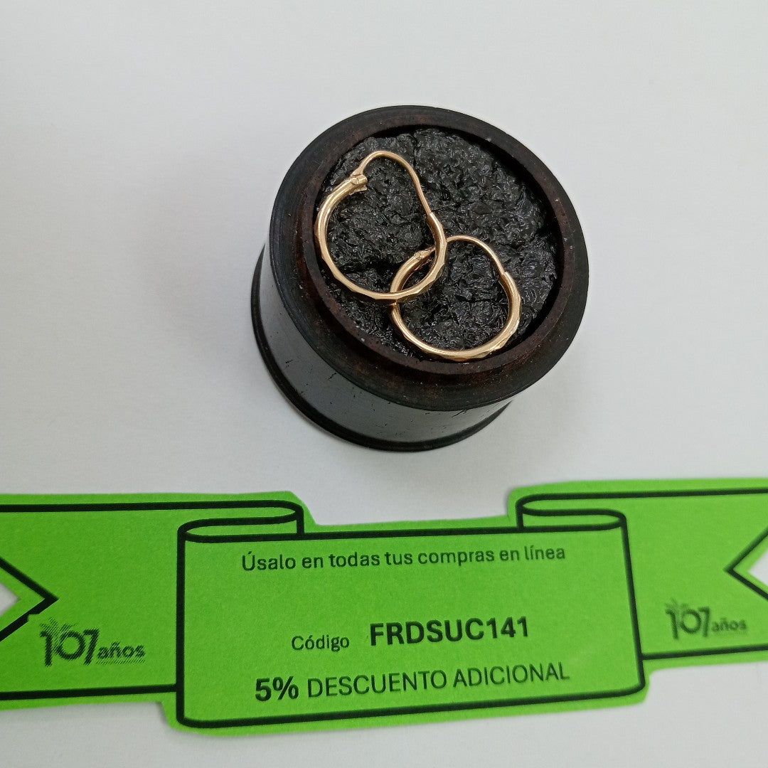 ARETES PAR ORO 10 K 0,70 GRMS (SEMINUEVO)
