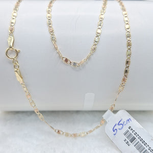 CADENAS TEJIDO GUCHI ORO 10K 55 CM 2.9 GR (NUEVO)